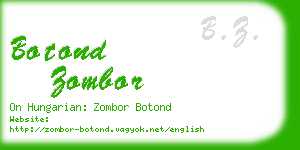 botond zombor business card